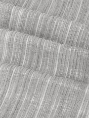 Paoletti Silver Jupiter Chenille Jacquard Eyelet Curtains - Image 6 of 6