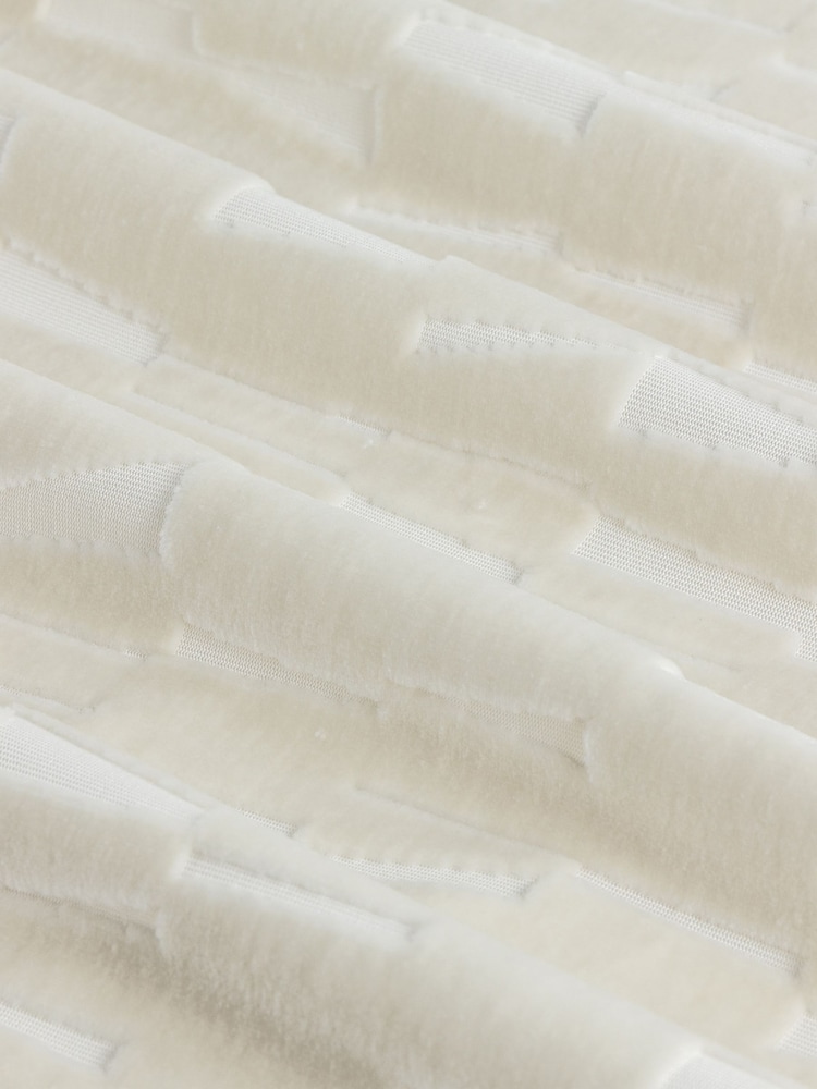 Paoletti Natural Manhattan Velvet Eyelet Curtains - Image 5 of 5