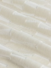 Paoletti Natural Manhattan Velvet Eyelet Curtains - Image 6 of 6