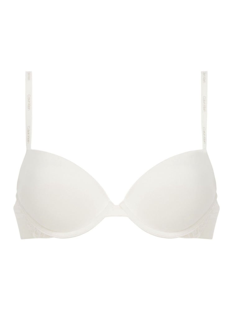 Calvin Klein White Push-Up Plunge Bra Soft Stretch Lace - Image 1 of 2 Calvin Klein White Push-Up Plunge Bra Soft Stretch Lace - Image 1 of 2