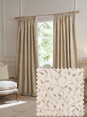 Voyage Maison Cervino Floral Jaquard Pencil Pleat Curtains - תמונה 7 מתוך 12