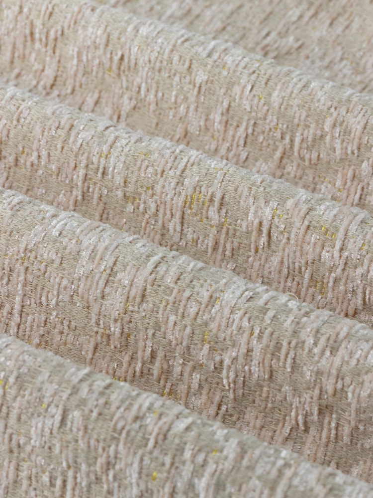 Paoletti Pink Galaxy Chenille Room Darkening Eyelet Curtains - Image 5 of 5 Paoletti Pink Galaxy Chenille Room Darkening Eyelet Curtains - Image 5 of 5