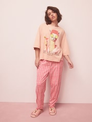 Pink Lama Graphic Short Sleeve Pyjamas - Image 1 of 10
