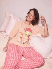 Pink Lama Graphic Short Sleeve Pyjamas - Image 2 of 10