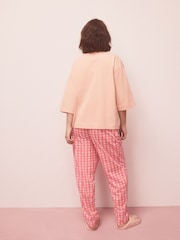 Pink Lama Graphic Short Sleeve Pyjamas - Image 5 of 10