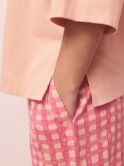 Pink Lama Graphic Short Sleeve Pyjamas - Image 7 of 10