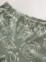 Sage Green Lemons Short Sleeve Pyjamas - Image 2 of 3