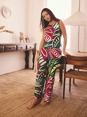 أخضر تجريدي - بيجاما صديري فيسكوز - Image 2 of 6