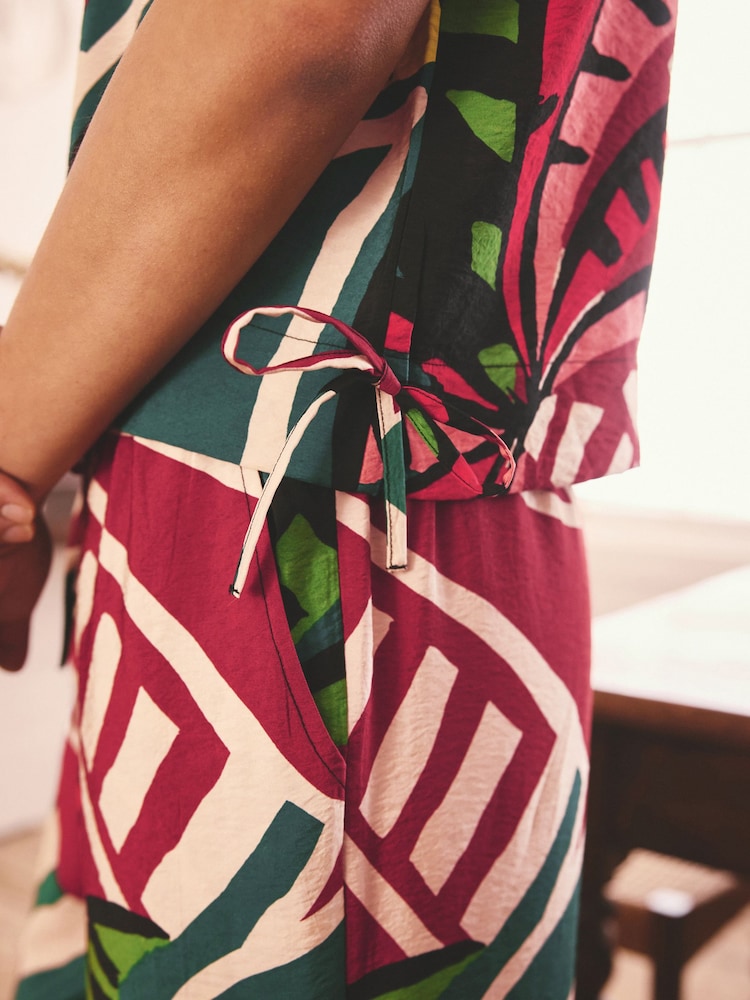 أخضر تجريدي - بيجاما صديري فيسكوز - Image 6 of 6