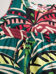 Green Abstract Viscose Vest Pyjamas - Image 9 of 9