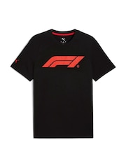 Puma Black Formula 1® Essentials Logo T-Shirt - Image 3 of 4