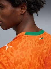 Puma Orange Ivory Coast FIF Home Replica Jersey - Image 6 of 6