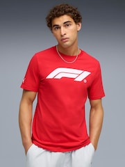 Puma Red Formula 1® Essentials Logo T-Shirt - Image 1 of 5
