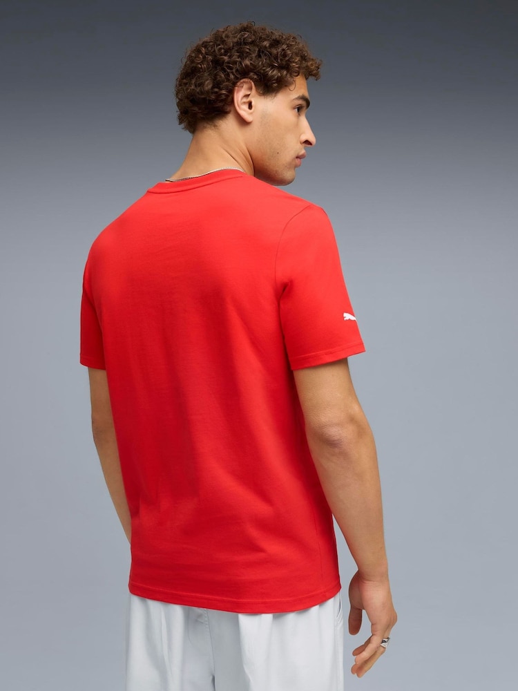 Puma Red Formula 1® Essentials Logo T-Shirt - Image 2 of 5
