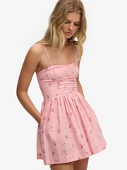 Superdry Pink Corset Cami Mini Dress - Image 3 of 8