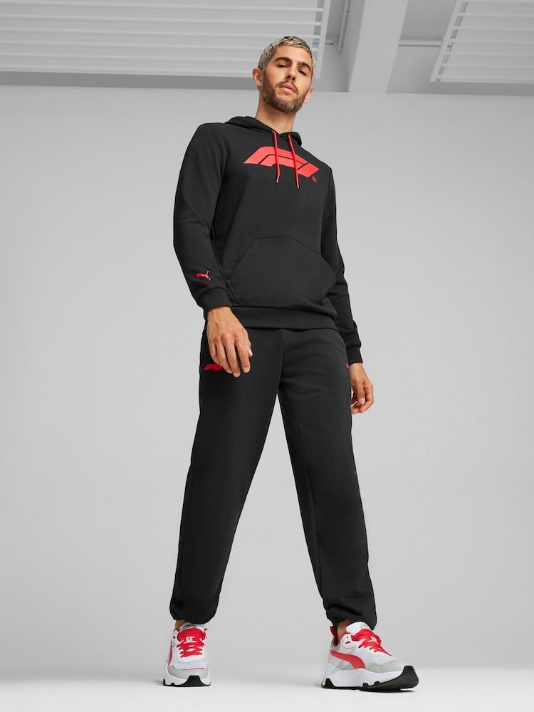 Puma Black F1® Essentials Logo Hoodie - Image 2 of 7 Puma Black F1® Essentials Logo Hoodie - Image 2 of 7
