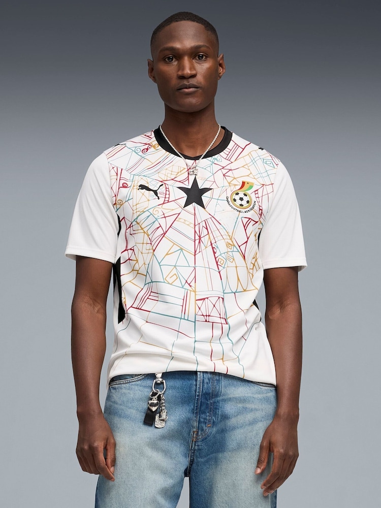 Puma White Ghana GFA Home Replica Jersey - Image 1 of 8