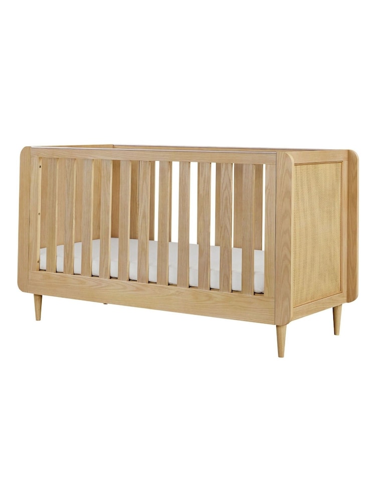 Tutti Bambini Light Oak Japandi Mini Cot Bed - Image 2 of 7 Tutti Bambini Light Oak Japandi Mini Cot Bed - Image 2 of 7