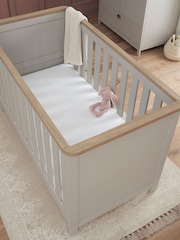 Tutti Bambini Dove Grey Oak Verona Cot Bed - Image 3 of 6