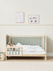 Tutti Bambini Oak Sage Weave Kuba Cot Bed - Image 3 of 7