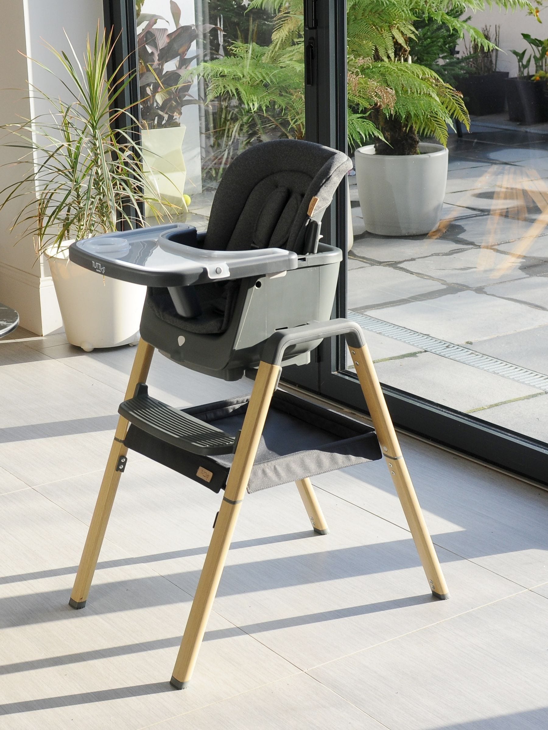 Tutti Bambini Unisex Newborn Grey Oak Nova Birth To 12 Years Complete Highchair Package - Image 1