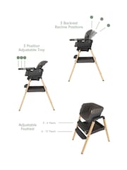 Tutti Bambini Grey Oak Nova Birth to 12 Years Complete Highchair Package - Image 6 of 7