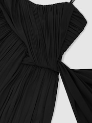 Reiss Black Sophie Reiss | Royal Ballet Pleated Mini Dress - Image 10 of 10