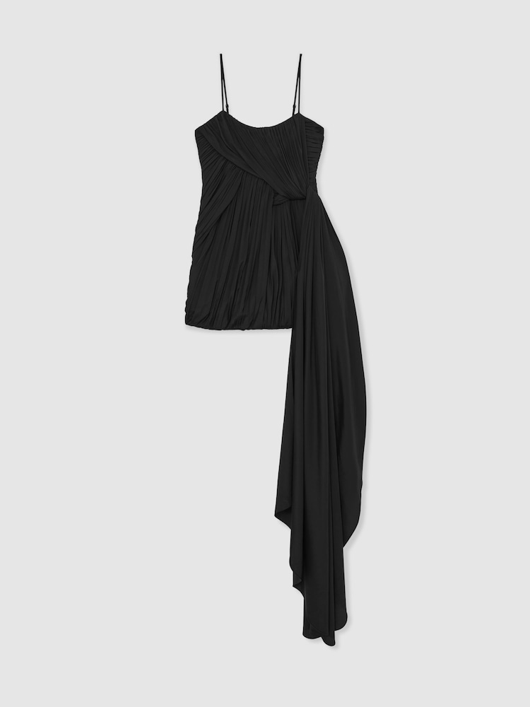 Reiss Black Sophie Reiss | Royal Ballet Pleated Mini Dress - Image 2 of 10 Reiss Black Sophie Reiss | Royal Ballet Pleated Mini Dress - Image 2 of 10