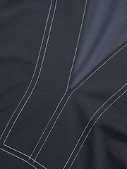 Azul-marinho/Marfim - Reiss Maisie Cotton-Blend Collared Sleeveless Top - Imagem 6 de 6