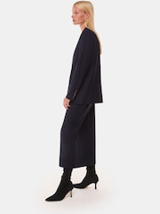 Whistles Black Hera Stretch Suede Boots - Image 2 of 5