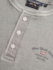 Superdry Grey Athletic Essential Button Down Long Sleeve Top - Image 2 of 2