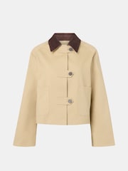 Whistles Nude Corduroy Collar Jacket - Image 5 of 5