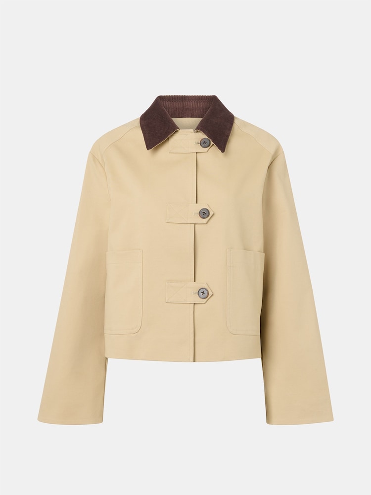 Whistles Nude Corduroy Collar Jacket - Image 5 of 5