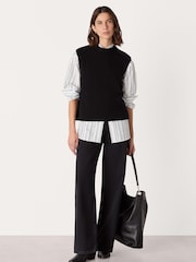Whistles White Mixed Stripe Oversized Shirt - Image 3 of 5