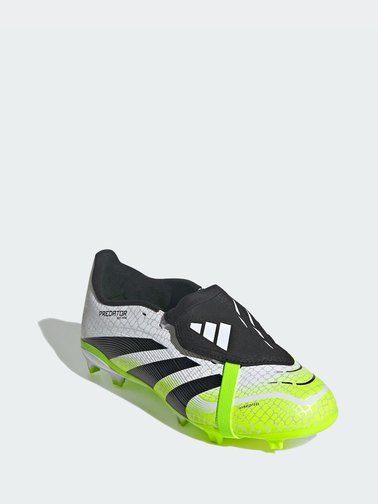 adidas White Predator League Fold-Over Tongue Firm-Multi-Ground Boots - Image 1 of 4