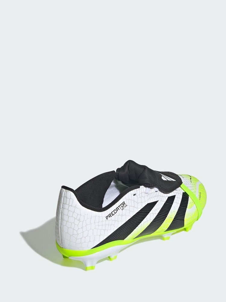 adidas White Predator League Fold-Over Tongue Firm-Multi-Ground Boots - Image 2 of 4 adidas White Predator League Fold-Over Tongue Firm-Multi-Ground Boots - Image 2 of 4