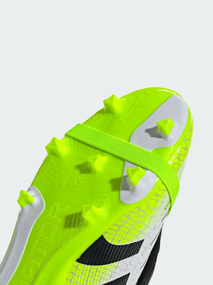 adidas White Predator League Fold-Over Tongue Firm-Multi-Ground Boots - Image 4 of 4 adidas White Predator League Fold-Over Tongue Firm-Multi-Ground Boots - Image 4 of 4