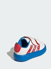 adidas White x Marvel Spider-Man Grand Court Shoes - Image 2 of 4