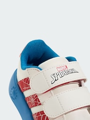 adidas White x Marvel Spider-Man Grand Court Shoes - Image 3 of 4