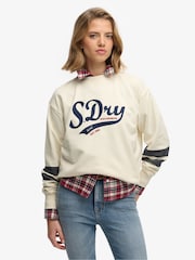 Superdry Cream Sweatshirt - Image 2 of 5