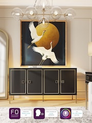 Frank Olsen Black Large Mia 4 Door Sideboard - Image 2 of 10
