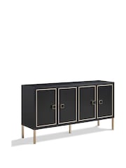 Frank Olsen Black Large Mia 4 Door Sideboard - Image 3 of 10