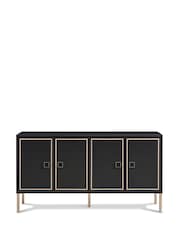 Frank Olsen Black Large Mia 4 Door Sideboard - Image 4 of 10