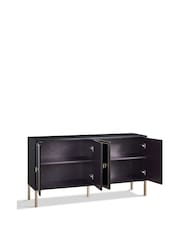 Frank Olsen Black Large Mia 4 Door Sideboard - Image 5 of 10