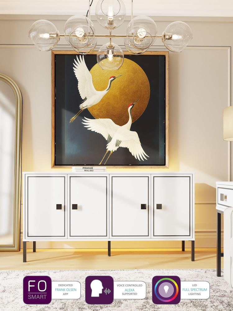 Frank Olsen White Large Mia 4 Door Sideboard - Image 2 of 10