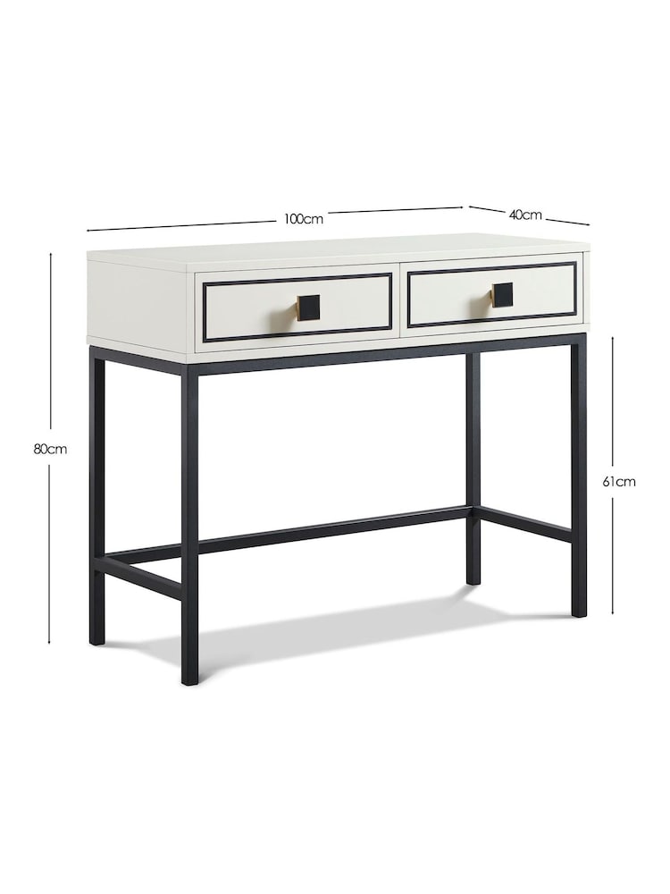Frank Olsen White Mia Console Table - Image 10 of 10