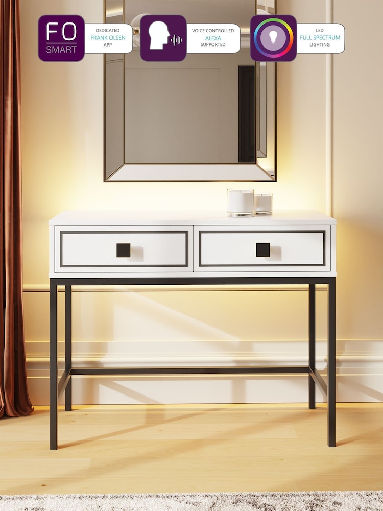 Frank Olsen White Mia Console Table - Image 2 of 10