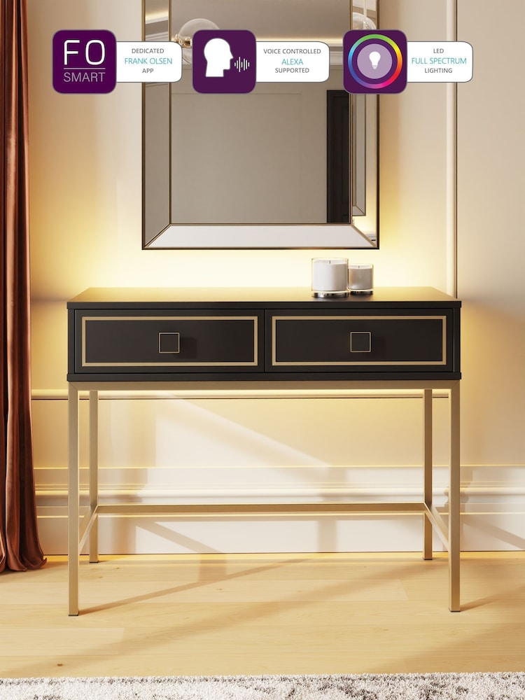 Frank Olsen Black Mia Console Table - Image 2 of 10