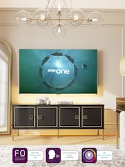 Frank Olsen Black Large Mia 4 Door TV Unit Cabinet - Image 3 of 11