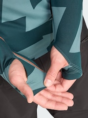 adidas Terrex Green Multi Synthetic Long Sleeve Base Layer - Image 4 of 5